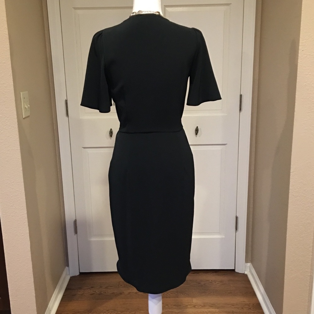 Black Faux-Wrap Dress by Zara - Picture 2 of 8